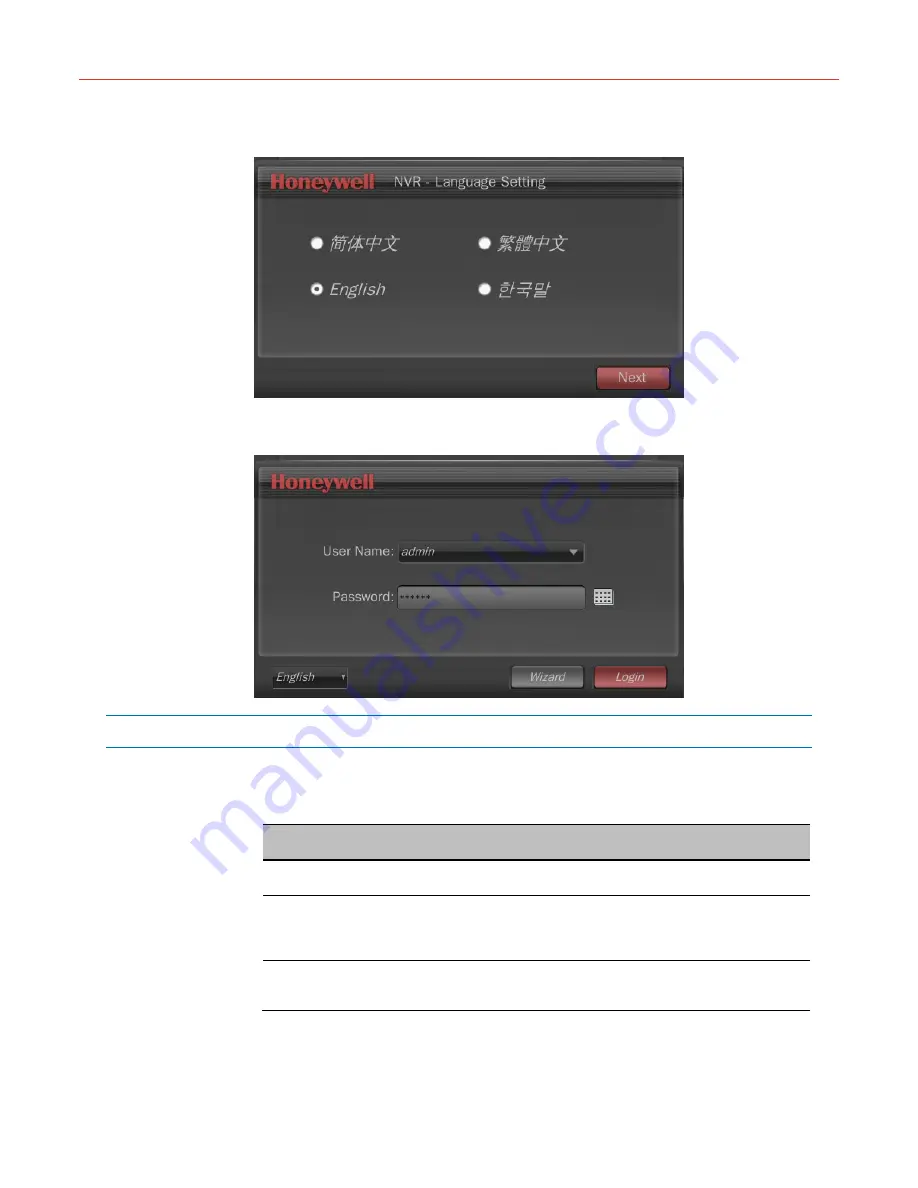 Honeywell hus-nvr-1032-e User Manual Download Page 22