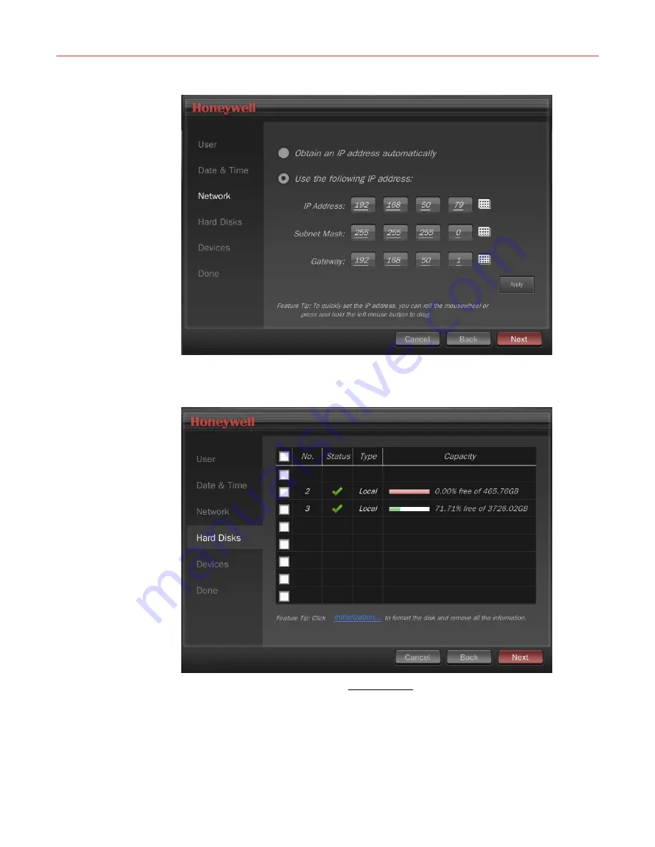 Honeywell hus-nvr-1032-e User Manual Download Page 25