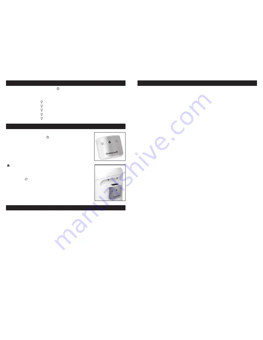 Honeywell HYF260B Series Owner'S Manual Download Page 12