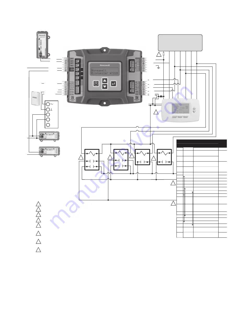 Honeywell JADE W7220 Installation Instructions And Operators Manual Download Page 11