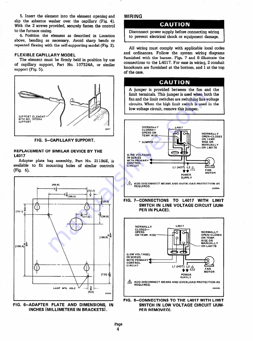 Honeywell L4017 Скачать руководство пользователя страница 4