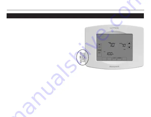 Honeywell Lutron LR-HWLV-HVAC TouchPRO Wireless Operating Manual Download Page 54