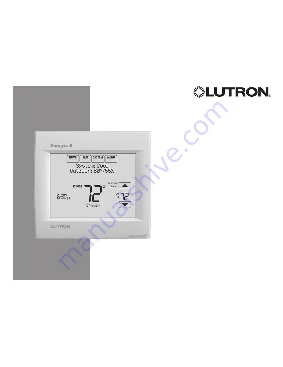 Honeywell Lutron VisionPRO 8000 Скачать руководство пользователя страница 101