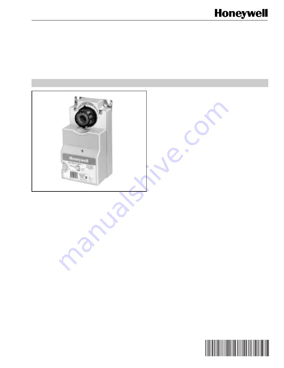 Honeywell ML7284 Product Data Download Page 1