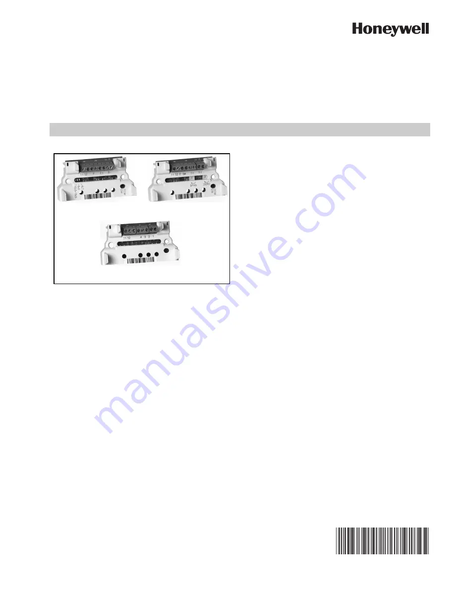 Honeywell Modutrol IV Interface Modules Q7130A Installation Instructions Manual Download Page 1