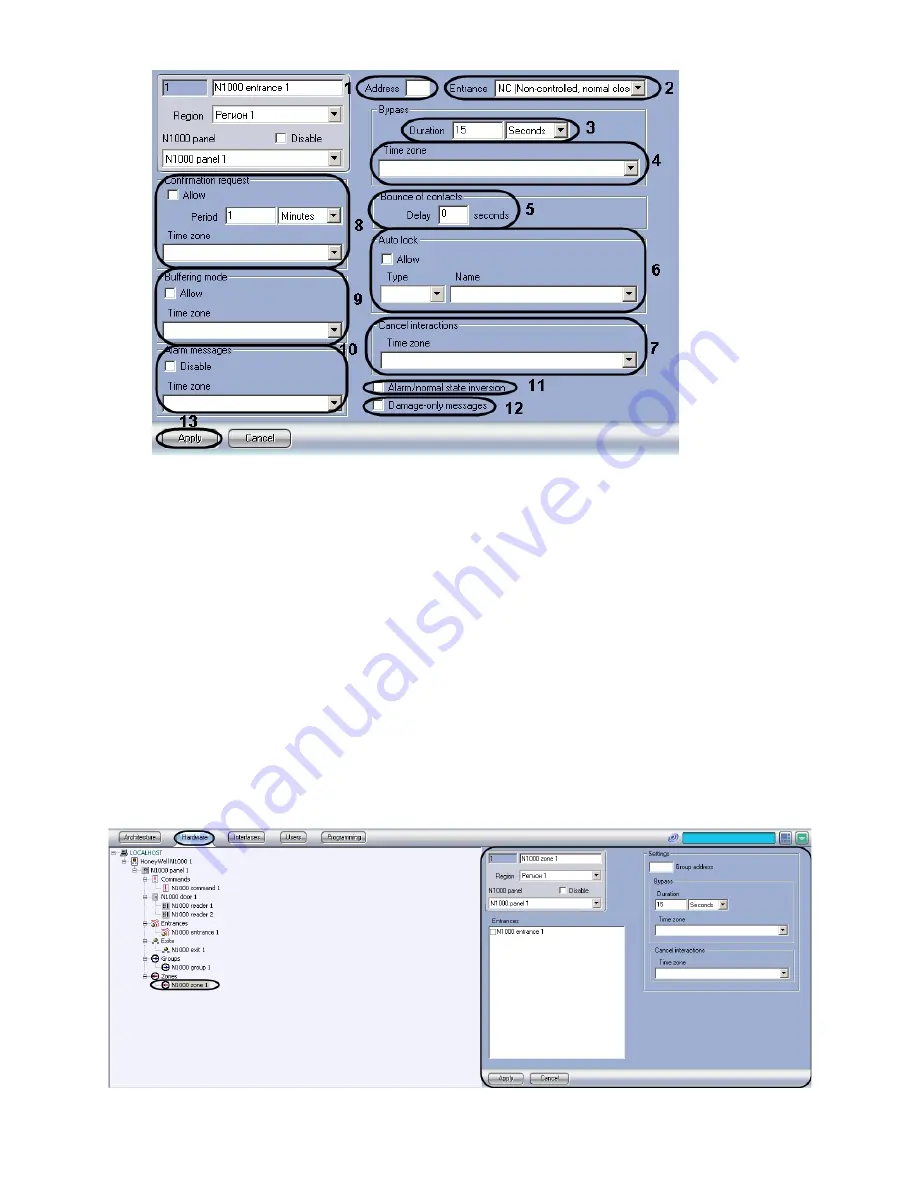 Honeywell N-1000 Settings Manual Download Page 13