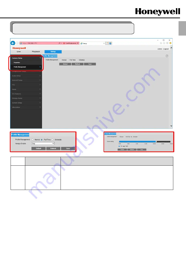 Honeywell NEXPTZ4520HD-NET Operation Manual Download Page 16