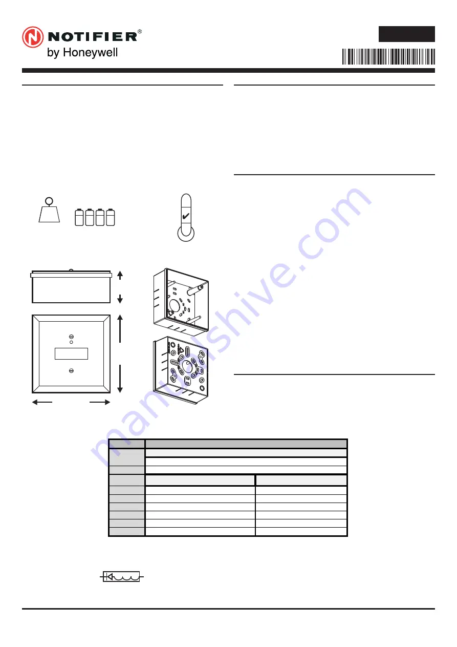 Honeywell Notifier NRX-M711 Installation Instructions Manual Download Page 1