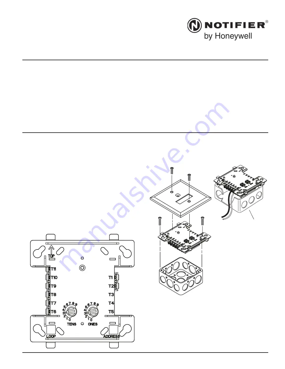 Honeywell NOTIFIER NZM-100 Installation And Maintenance Instructions Download Page 1