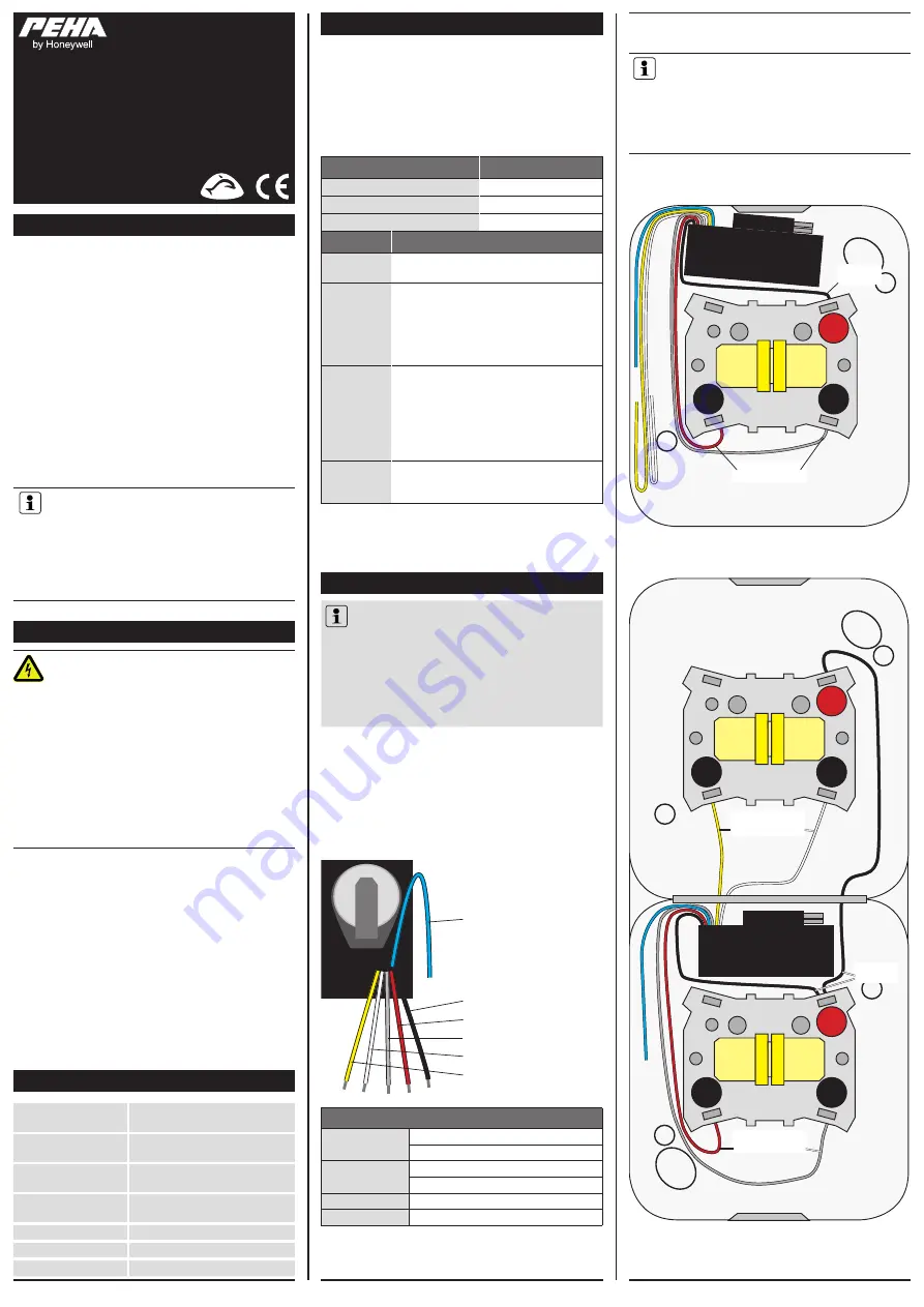 Honeywell PEHA 450 FU-SP 2 Installation And Operating Instructions Manual Download Page 7