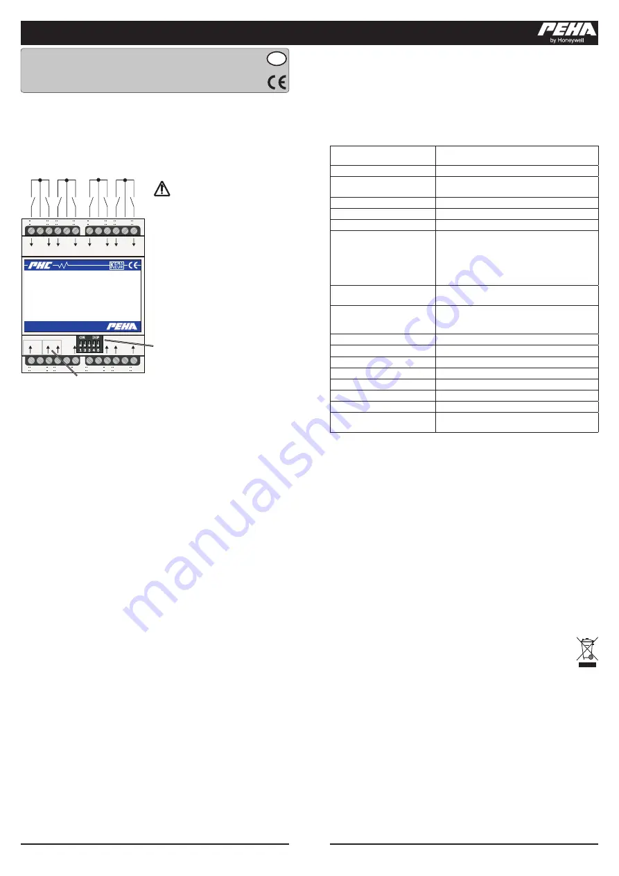 Honeywell PEHA PHC 940/24 EM RU Скачать руководство пользователя страница 2