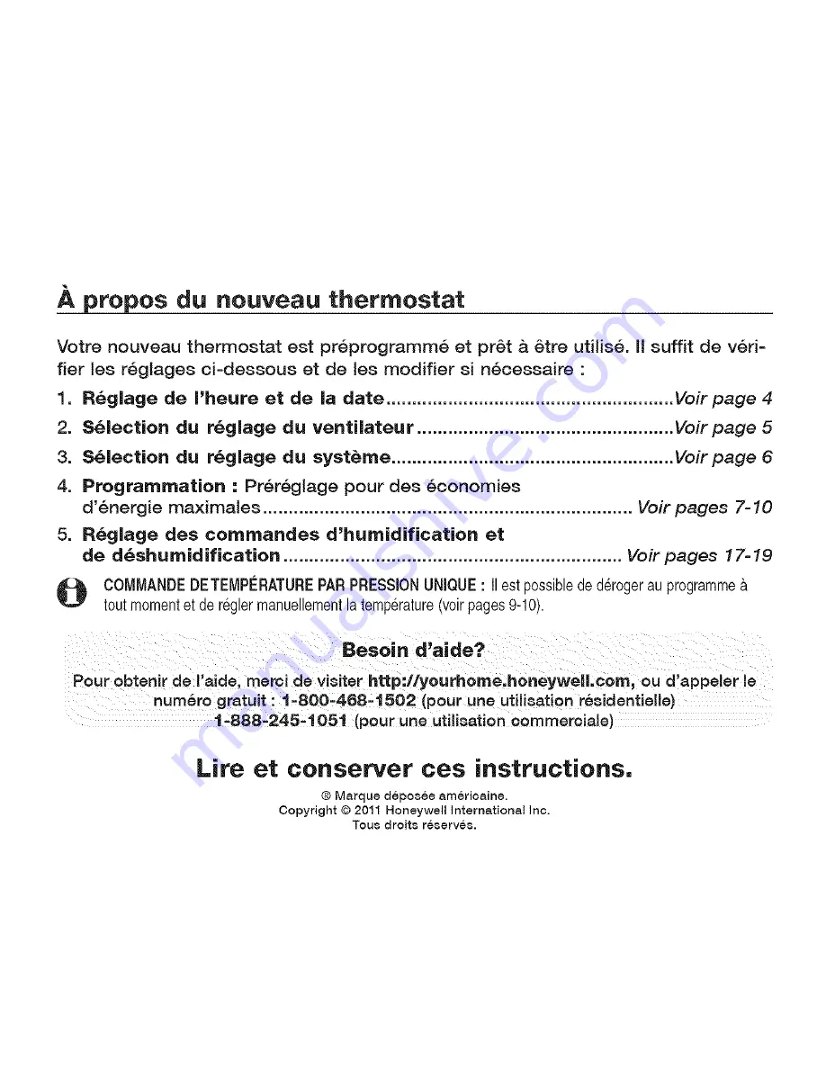 Honeywell PRESTIGE THX9321 Manual Download Page 42