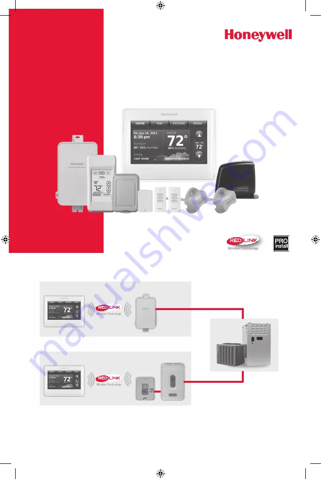 Honeywell Prestige THX9421R02 Installation Manual Download Page 1