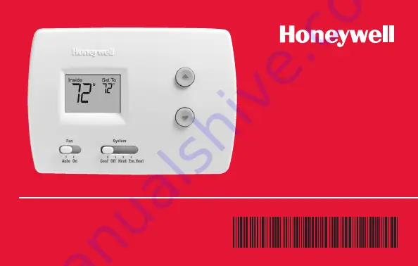 Honeywell PRO TH3110D Скачать руководство пользователя страница 1