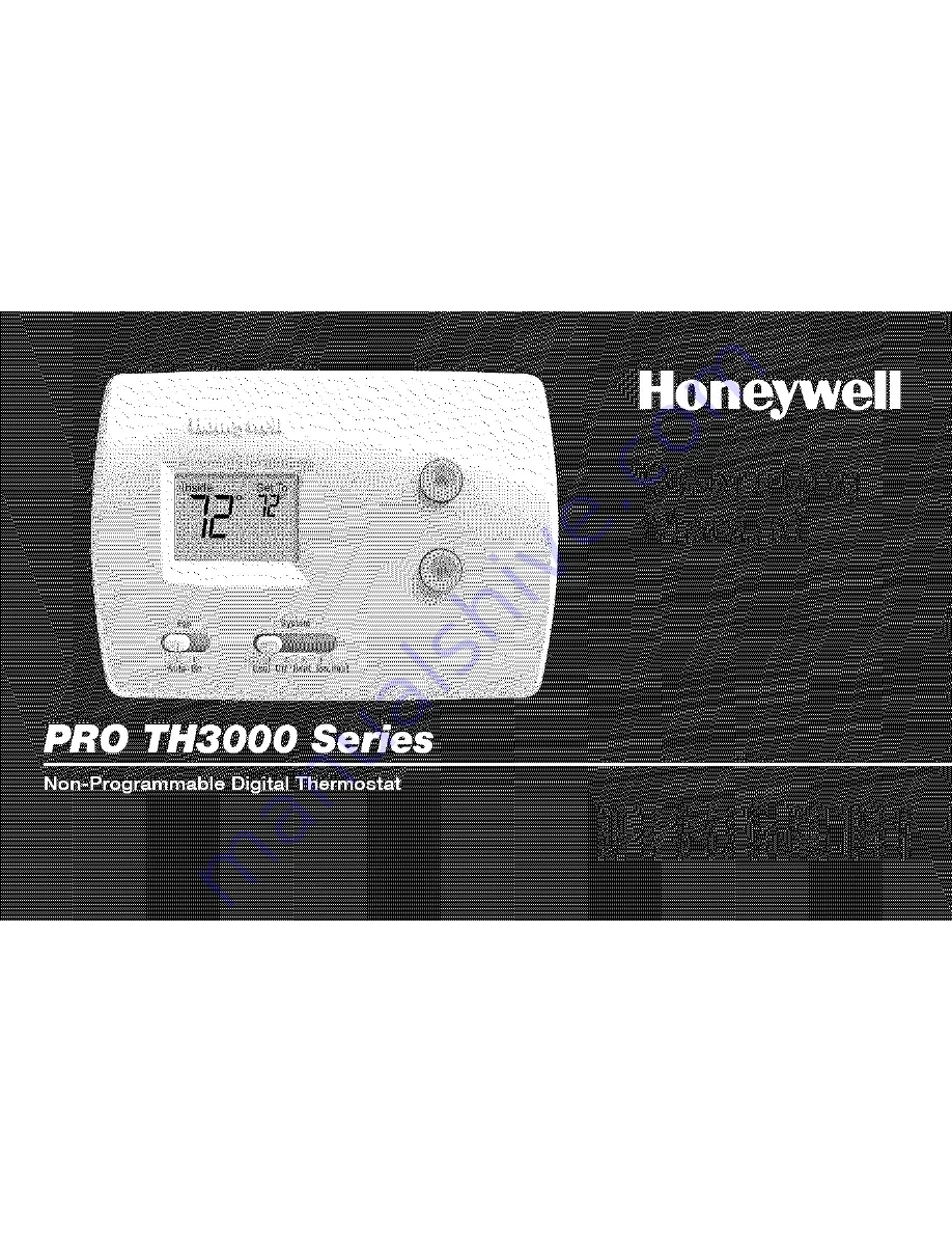 Honeywell PRO TH3110D Owner'S Manual Download Page 1