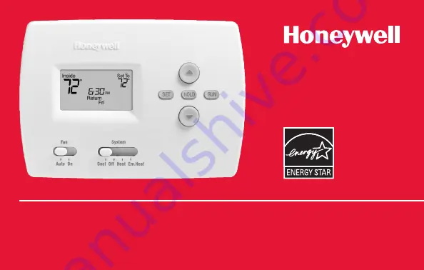 Honeywell PRO TH4000 series Operating Manual Download Page 25