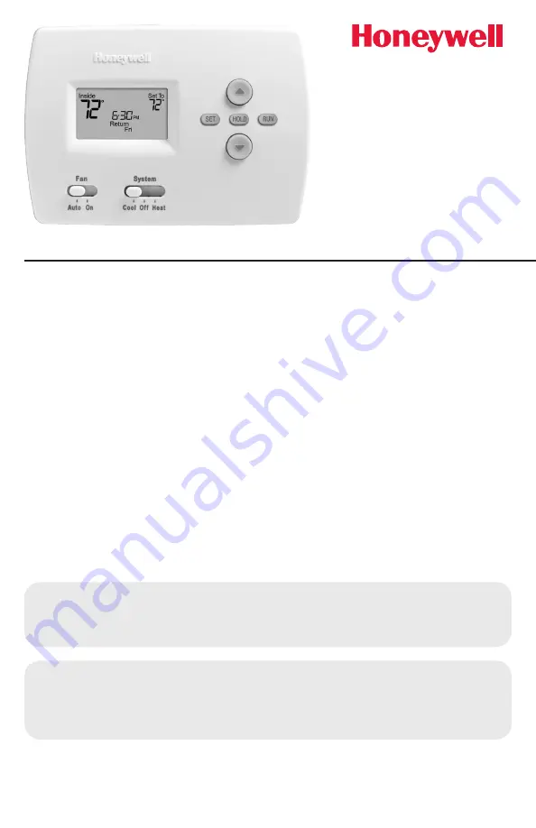 Honeywell PRO TH4110D Installation Manual Download Page 17