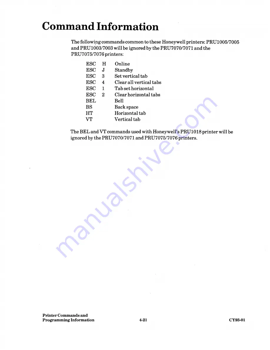 Honeywell PRU7070 Handbook Download Page 43