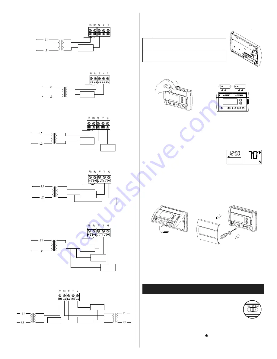 Honeywell RTH2520B Installation And User Manual Download Page 2