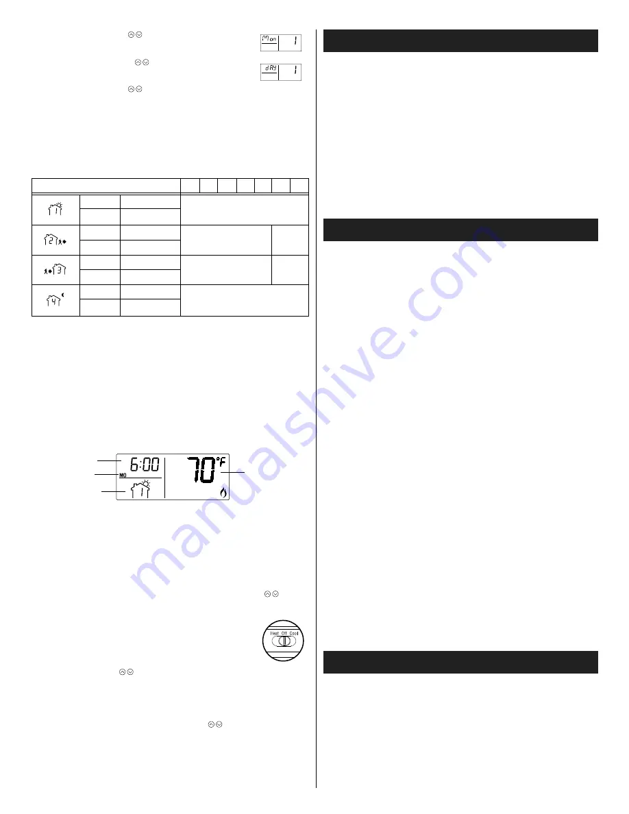 Honeywell RTH2520B Installation And User Manual Download Page 4