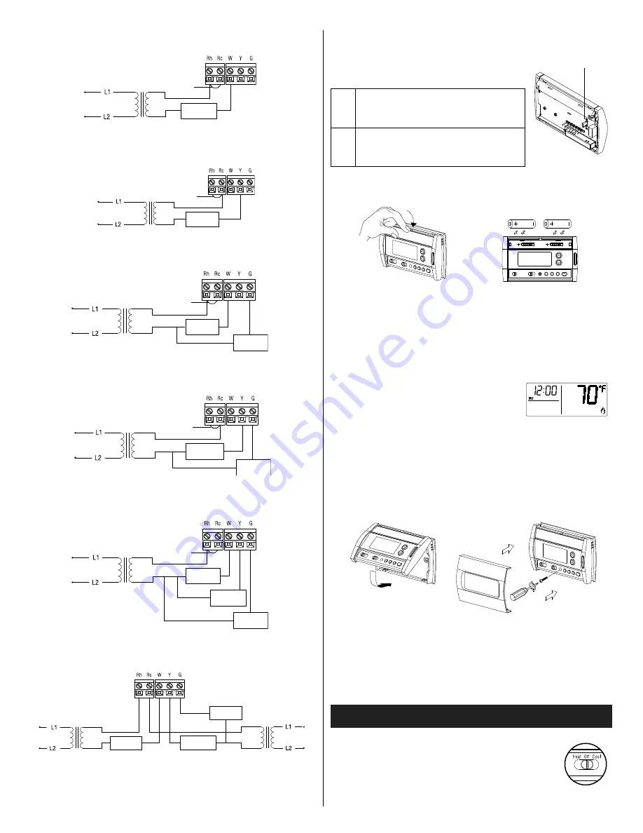 Honeywell RTH2520B Installation And User Manual Download Page 6