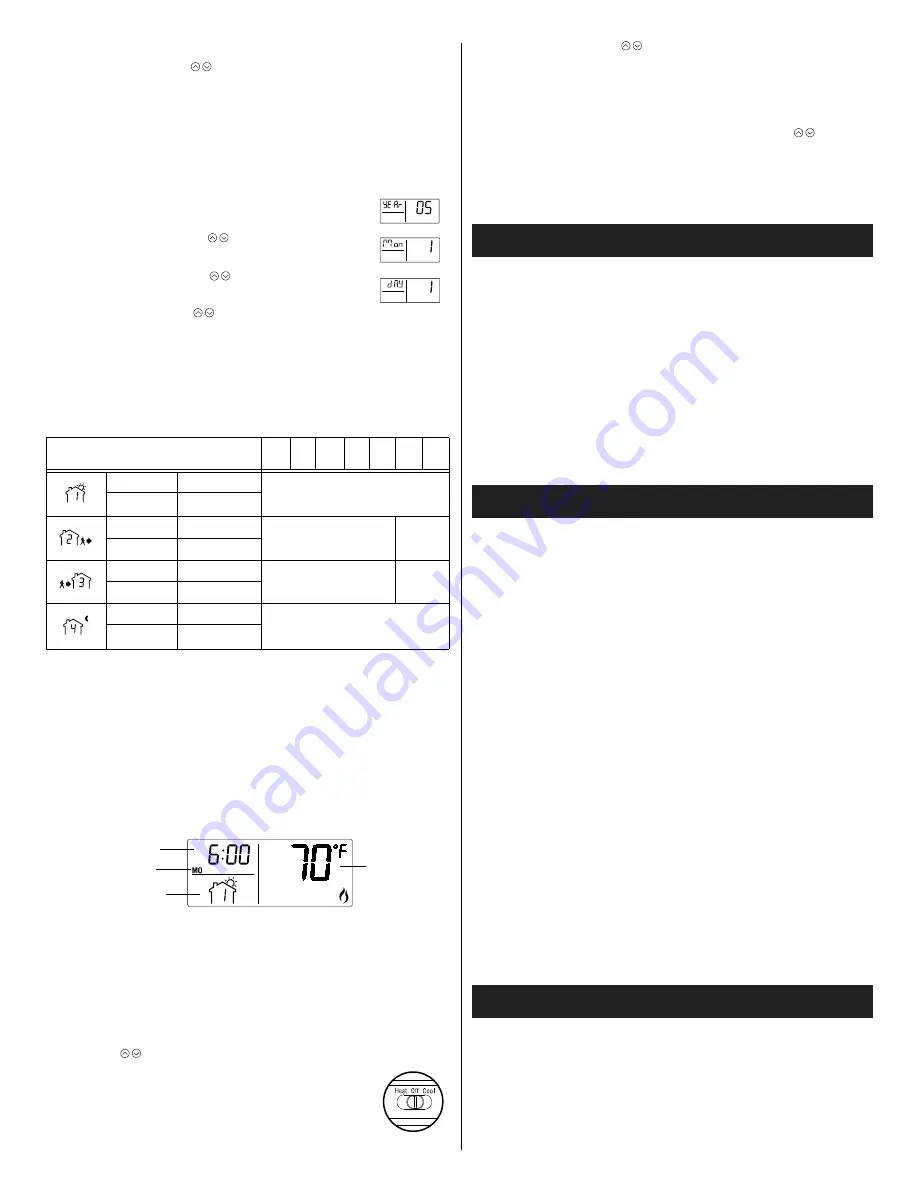 Honeywell RTH2520B Installation And User Manual Download Page 8