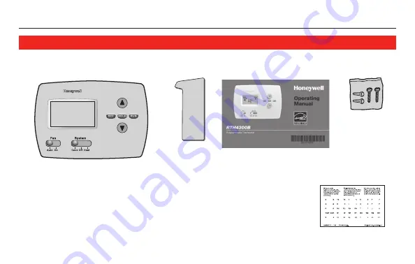 Honeywell RTH4300B Скачать руководство пользователя страница 5