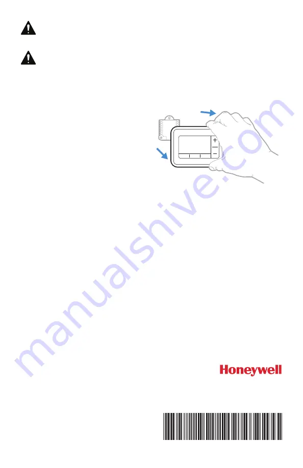 Honeywell RTH7500 Series Скачать руководство пользователя страница 40