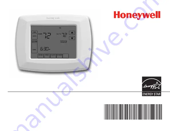 Honeywell RTH8500 Series Скачать руководство пользователя страница 33