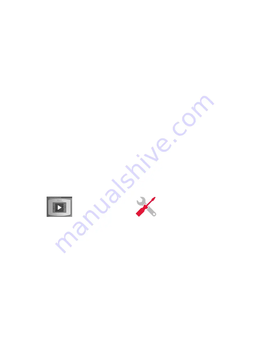 Honeywell RTH8500WF Quick Start Manual Download Page 2