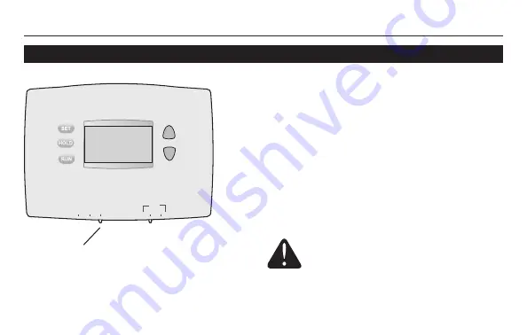 Honeywell RTHL2410 series Operating Manual Download Page 9