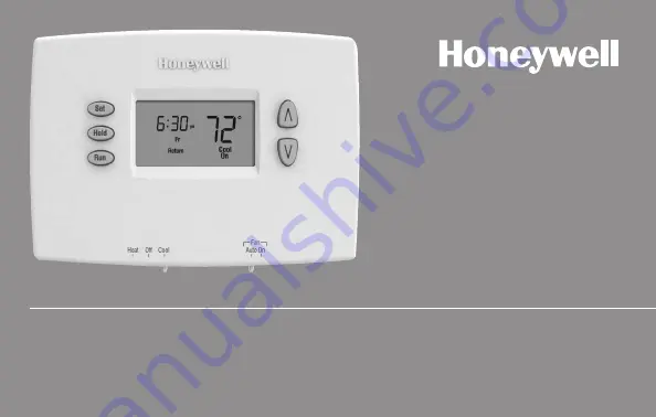 Honeywell RTHL2410 series Owner'S Manual Download Page 18