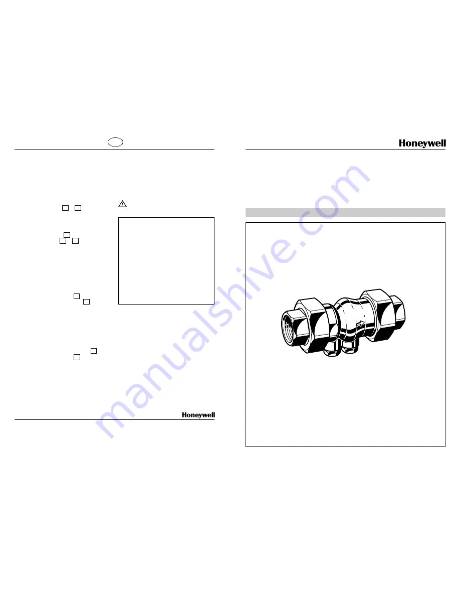 Honeywell RV281 Installation Instructions Download Page 1