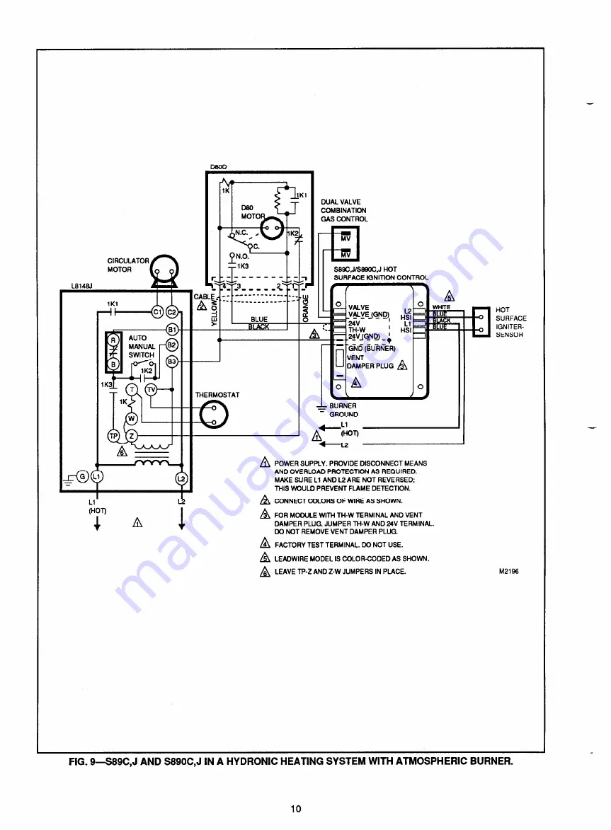 Honeywell S890C Manual Download Page 10