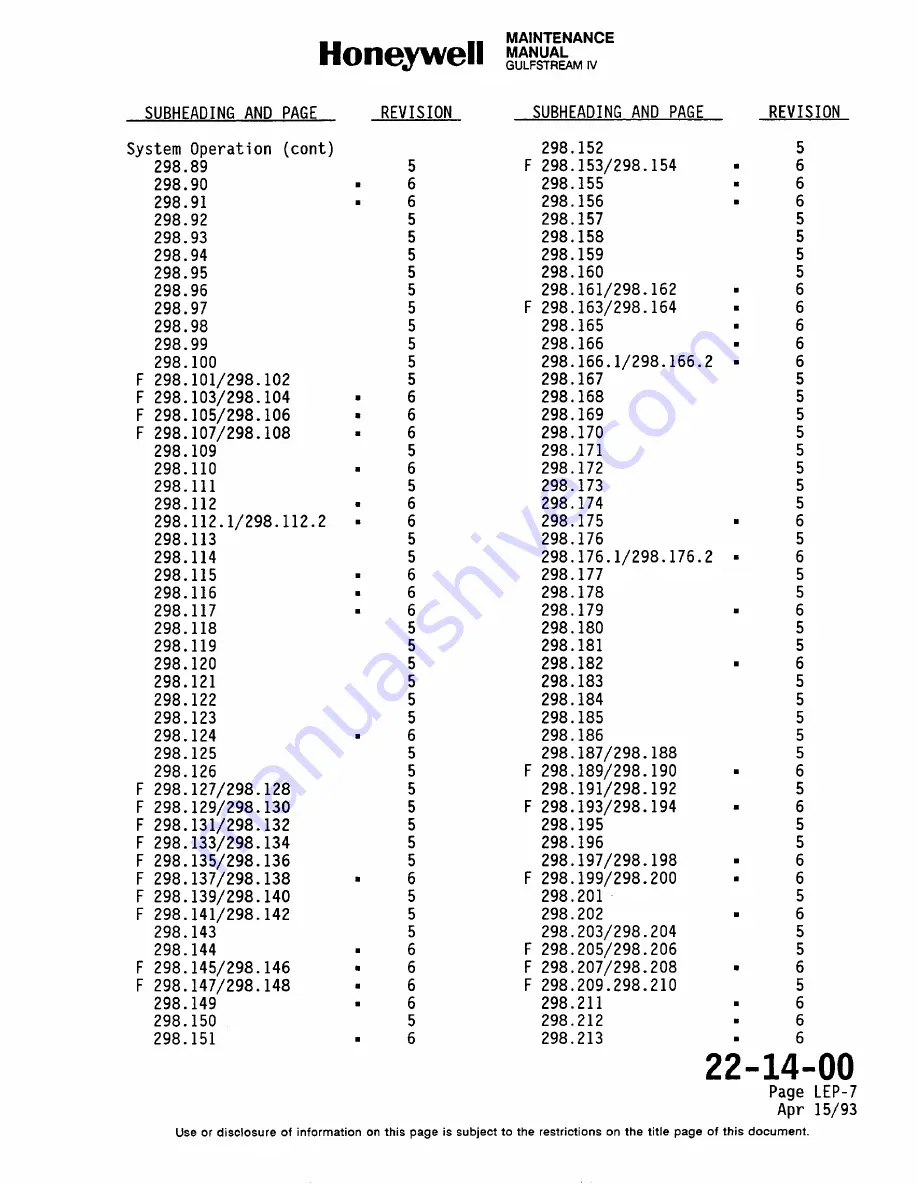 Honeywell SPZ-8000 Maintenance Manual Download Page 14