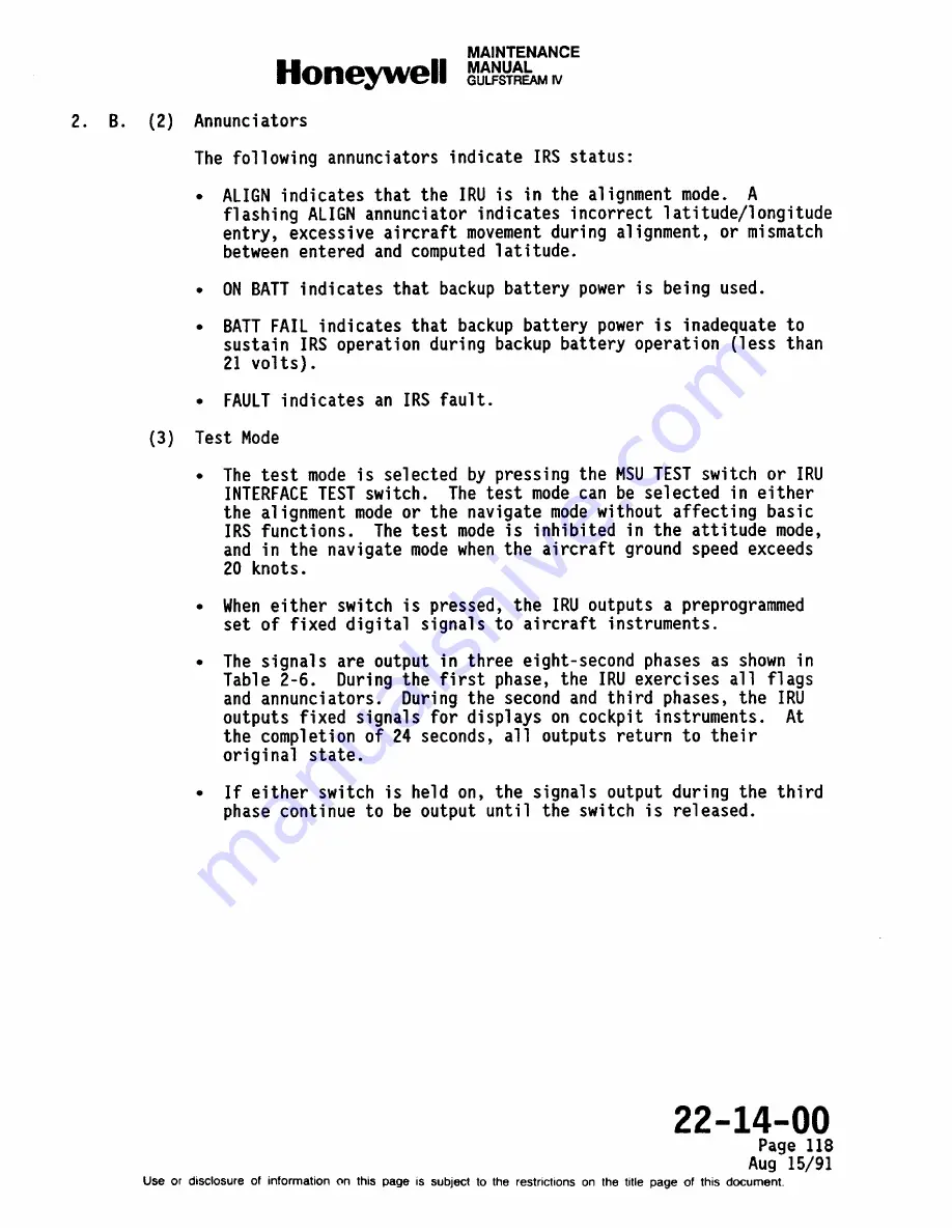 Honeywell SPZ-8000 Maintenance Manual Download Page 97