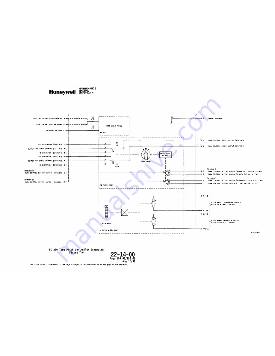 Honeywell SPZ-8000 Maintenance Manual Download Page 240