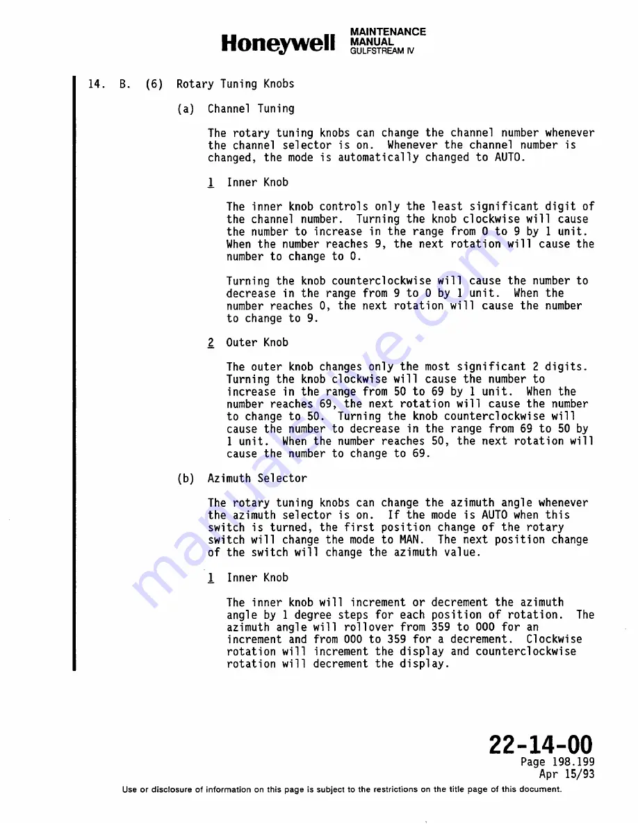 Honeywell SPZ-8000 Maintenance Manual Download Page 364