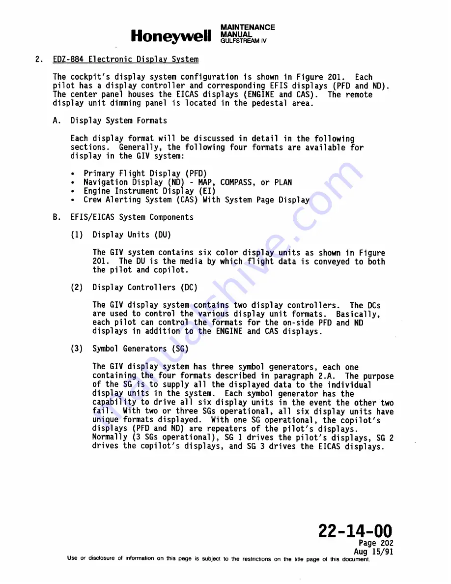 Honeywell SPZ-8000 Maintenance Manual Download Page 376