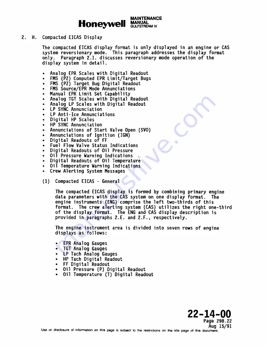 Honeywell SPZ-8000 Maintenance Manual Download Page 493