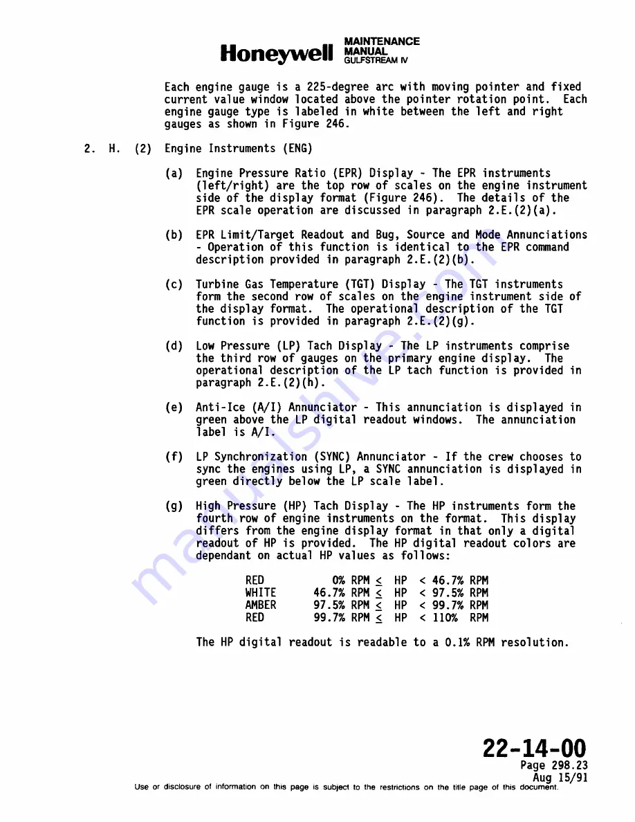 Honeywell SPZ-8000 Maintenance Manual Download Page 494