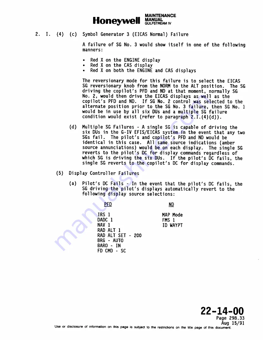 Honeywell SPZ-8000 Maintenance Manual Download Page 504