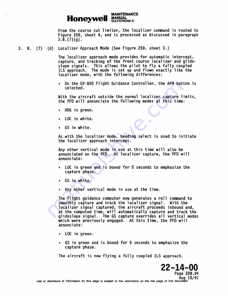 Honeywell SPZ-8000 Maintenance Manual Download Page 574