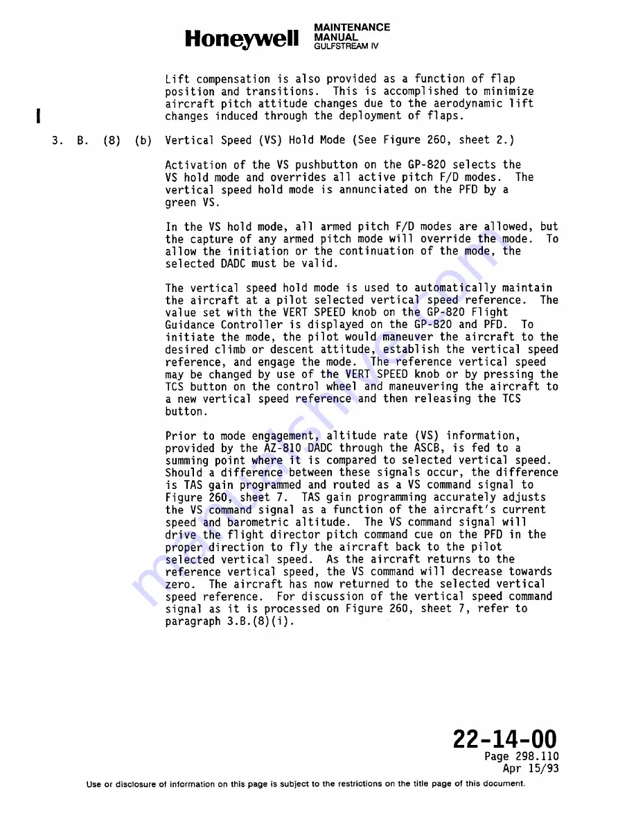 Honeywell SPZ-8000 Maintenance Manual Download Page 585