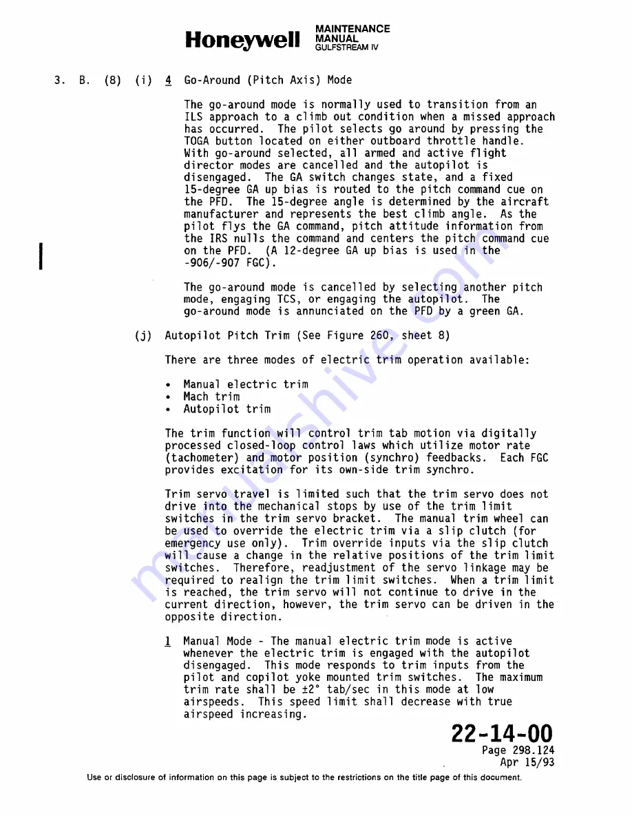 Honeywell SPZ-8000 Maintenance Manual Download Page 600