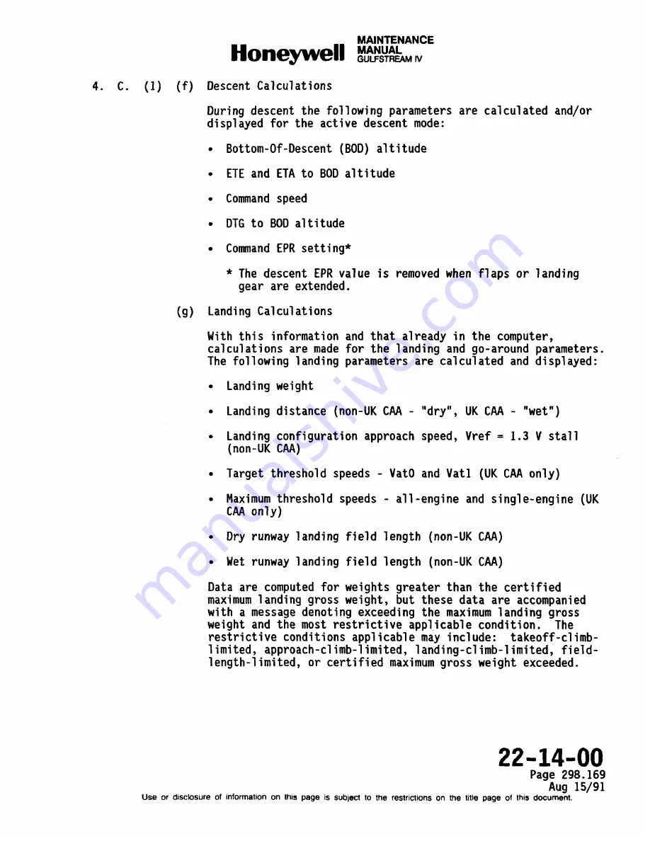 Honeywell SPZ-8000 Maintenance Manual Download Page 631