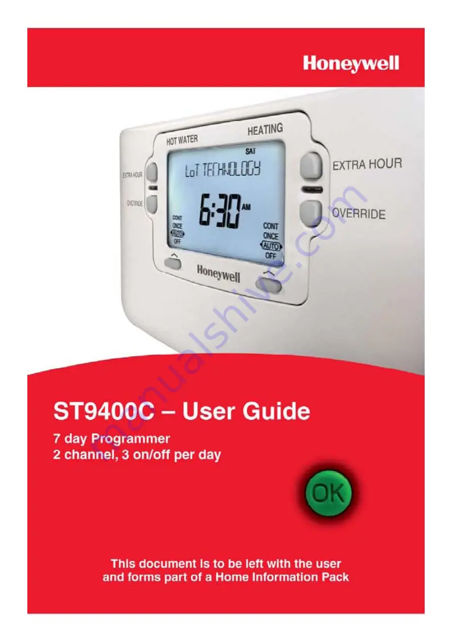 Honeywell ST9400C User Manual Download Page 1