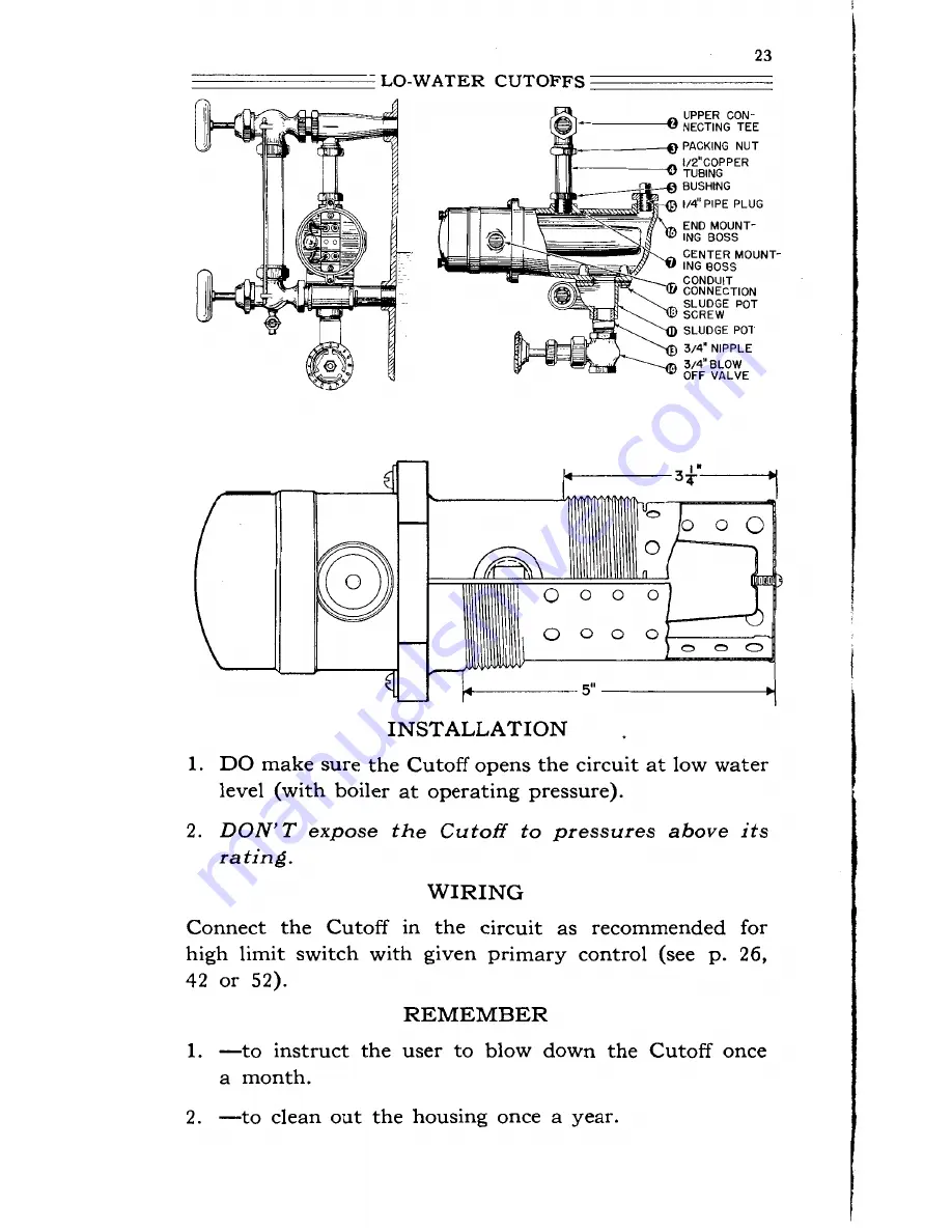 Honeywell T109A Скачать руководство пользователя страница 23