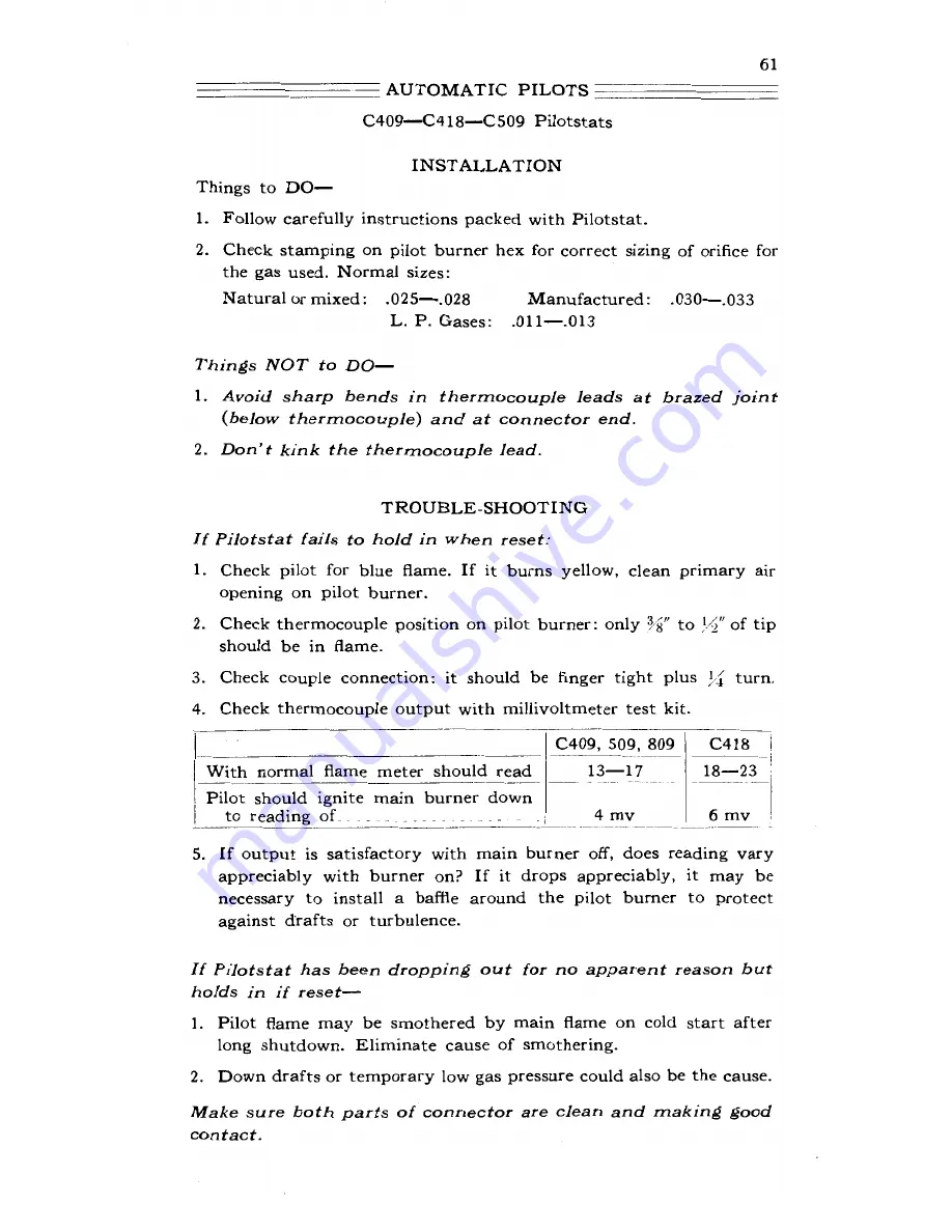 Honeywell T109A Handbook For The Installer And Service Man Download Page 65