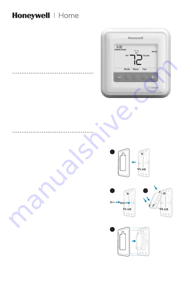 Honeywell T4 Pro Installation Instructions Manual Download Page 25